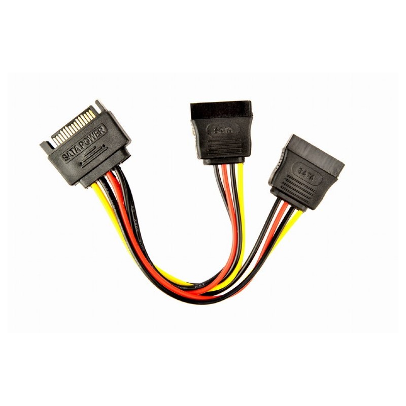 Cablu Alimentare splitter SATA, 0.15 m, Gembird "CC-SATAM2F-01" (timbru verde 0.08 lei)