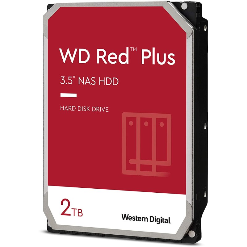HDD WD 2TB, Red Plus, 5.400 rpm, buffer 128 MB, pt NAS, "WD20EFZX"