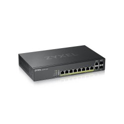 SWITCH ZyXel, Gigabit x 10, SFP x 2, managed, carcasa metalica, "GS2220-10HP-EU0101" (timbru verde 2 lei)