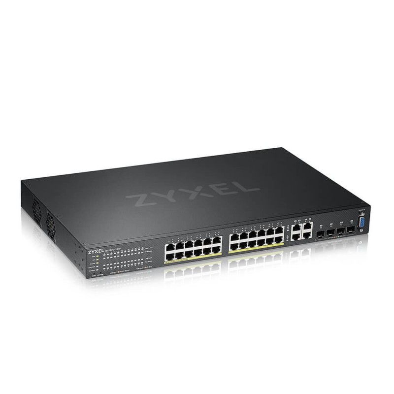 SWITCH ZyXel, Gigabit x 24, SFP x 4 combo, managed, rackabil, carcasa metalica, "GS2220-28HP-EU0101" (timbru verde 2 lei)