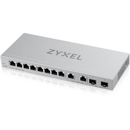 SWITCH ZyXel, Gigabit x 8 | 100/1000/2500 Mbps x 2, SFP+ x 2, managed, rackabil, carcasa metalica, "XGS1210-12-ZZ0101F" (timbru 