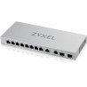 SWITCH ZyXel, Gigabit x 8 | 100/1000/2500 Mbps x 2, SFP+ x 2, managed, rackabil, carcasa metalica, "XGS1210-12-ZZ0101F" (timbru 