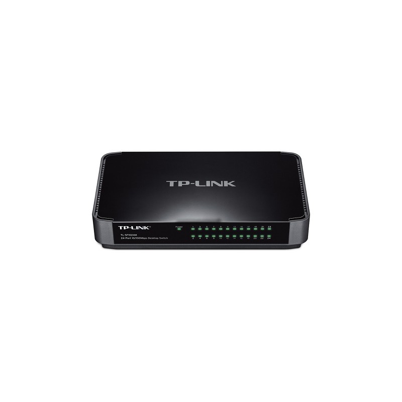 SWITCH TP-LINK 24 porturi 10/100Mbps, carcasa plastic "TL-SF1024M" (timbru verde 2 lei)