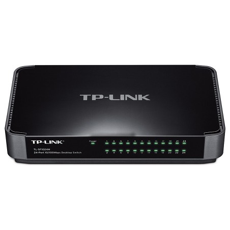 SWITCH TP-LINK 24 porturi 10/100Mbps, carcasa plastic "TL-SF1024M" (timbru verde 2 lei)