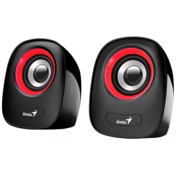 BOXE GENIUS 2.0, RMS:  6W (2 x 3W), USB power, red, "SP-Q160" "31730027401" (timbru verde 0.8 lei)