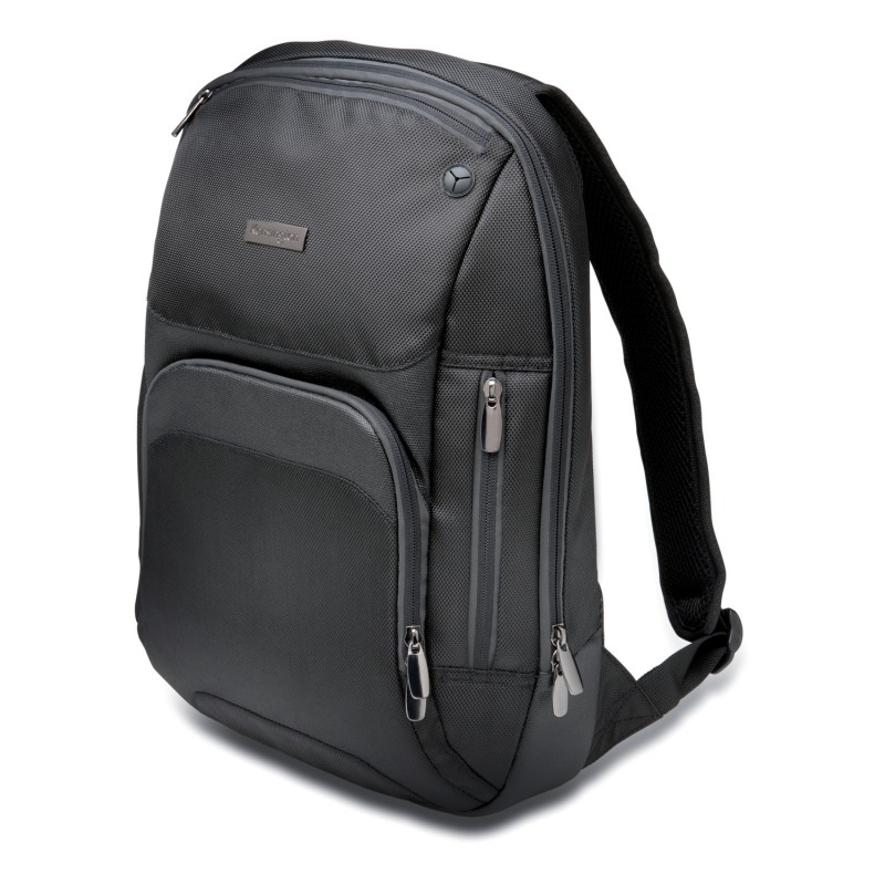 RUCSAC KENSINGTON, pt. notebook de max. 14 inch, 1 compartiment, buzunar frontal x 2 | buzunar lateral, waterproof, nylon, negru