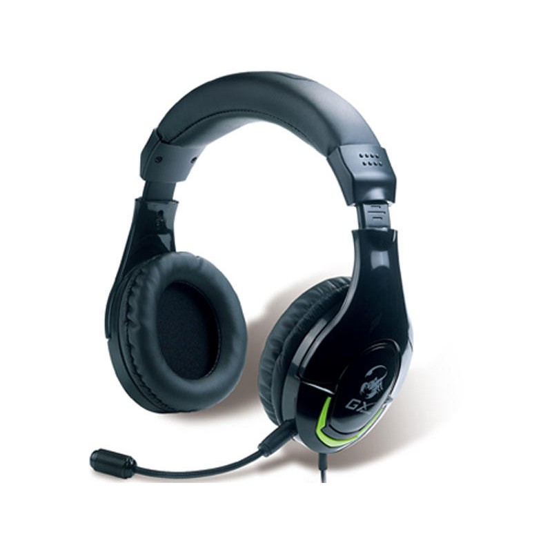 CASTI Genius, "HS-G600V", cu fir, gaming, utilizare multimedia, microfon pe brat, conectare prin Jack 3.5 mm x 2, negru, "317100