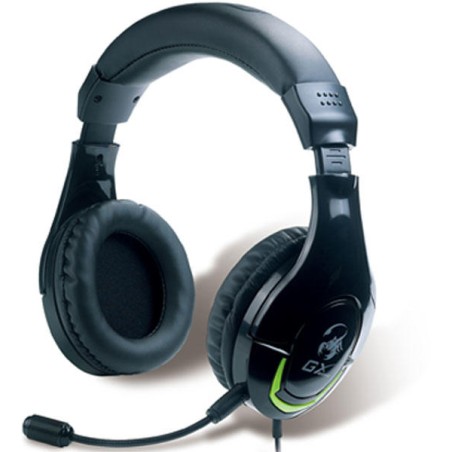 CASTI Genius, "HS-G600V", cu fir, gaming, utilizare multimedia, microfon pe brat, conectare prin Jack 3.5 mm x 2, negru, "317100