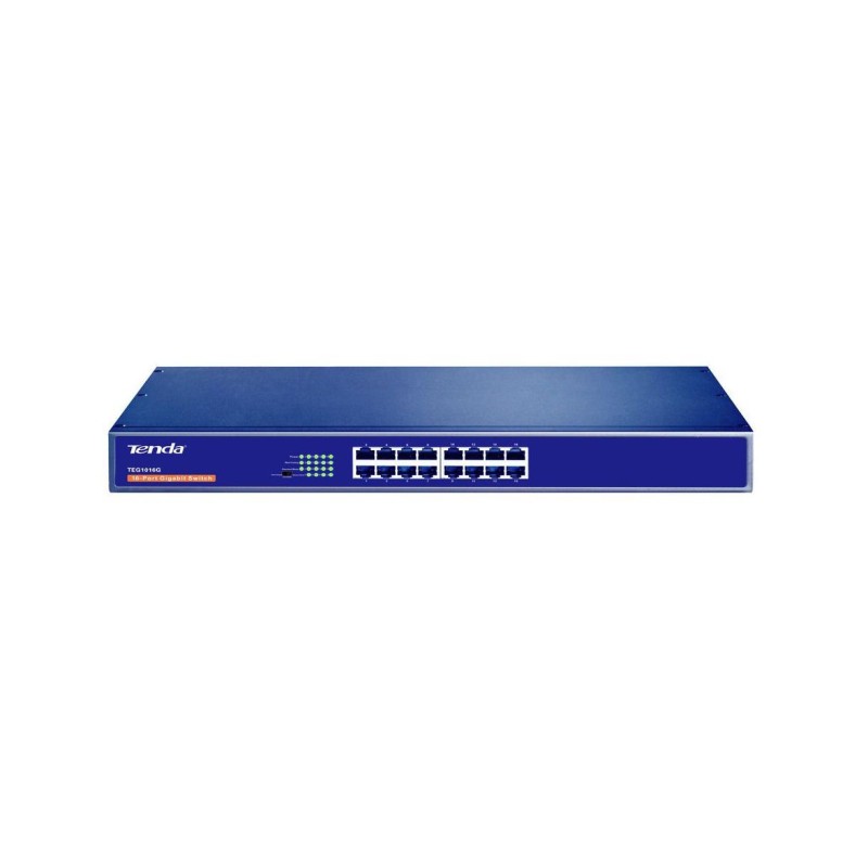 SWITCH TENDA, 16 porturi Gigabit, metalic "TEG1016G"  (timbru verde 2 lei)