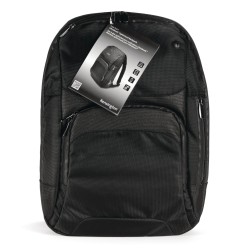 RUCSAC KENSINGTON, pt. notebook de max. 14 inch, 1 compartiment, buzunar frontal x 2 | buzunar lateral, waterproof, nylon, negru