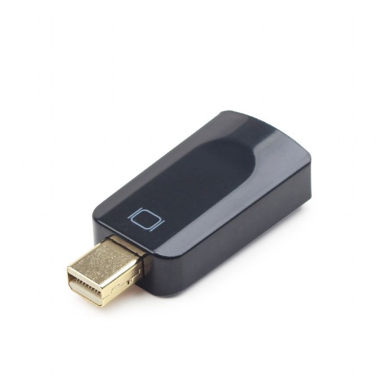 ADAPTOR video GEMBIRD, Mini-DisplayPort (T) la HDMI (M), rezolutie maxima Full HD (1920 x 1080) la 60Hz, black, "A-mDPM-HDMIF-01