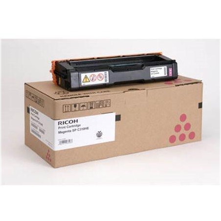 Toner Original Ricoh Magenta,407636, pentru SP C310|SP C231|SP C232|SP C311|SP C312|SP C320|SP C340|SP C242|SP C342, 6K, incl.TV