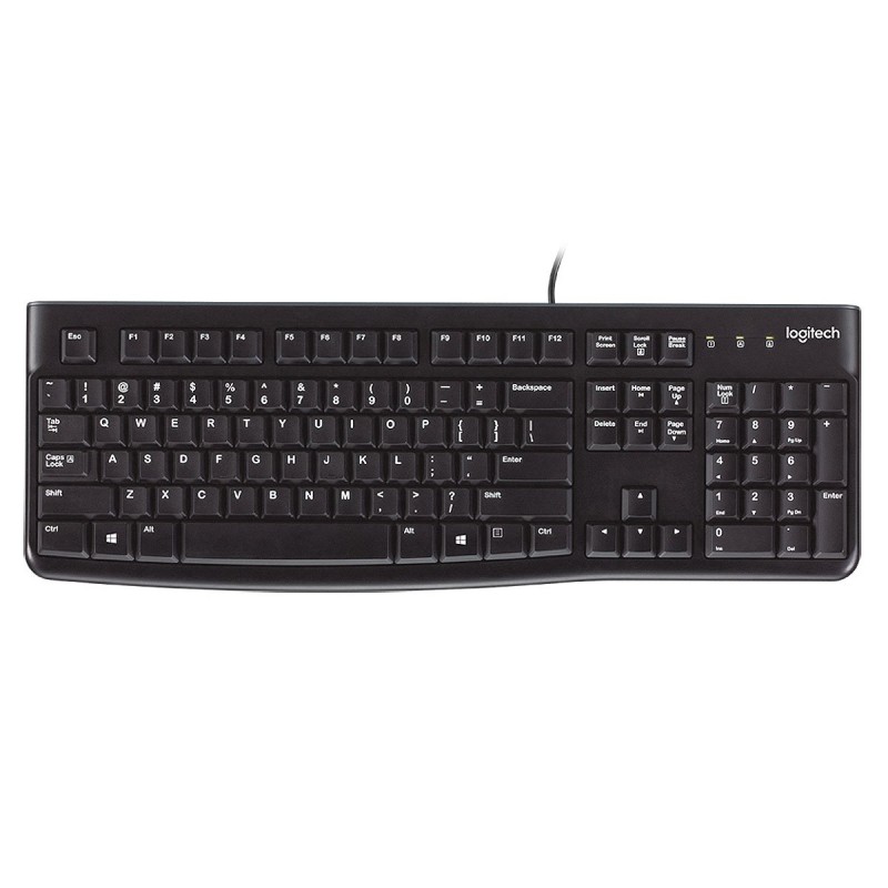TASTATURA LOGITECH USB, black, "K120" OEM, "920-002479"  (timbru verde 0.8 lei)