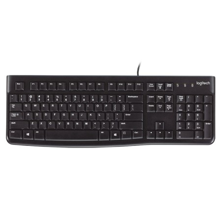 TASTATURA LOGITECH USB, black, "K120" OEM, "920-002479"  (timbru verde 0.8 lei)