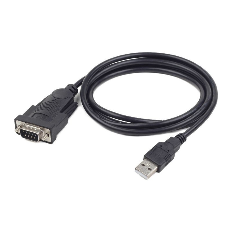 CABLU USB GEMBIRD adaptor, USB 2.0 (T) la Serial DB9M (9-pin)(RS232)(T), 1.5m, negru, "UAS-DB9M-02" (timbru verde 0.08 lei)