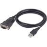 CABLU USB GEMBIRD adaptor, USB 2.0 (T) la Serial DB9M (9-pin)(RS232)(T), 1.5m, negru, "UAS-DB9M-02" (timbru verde 0.08 lei)