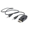 ADAPTOR video GEMBIRD, splitter HDMI (T) la VGA (M) + Jack 3.5mm (T), rezolutie maxima Full HD (1920 x 1080) la 60Hz, cablu audi