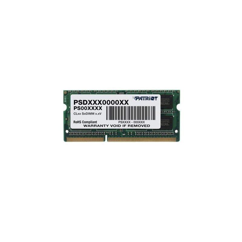 SODIMM Patriot, 4GB DDR3, 1600 MHz, low voltage "PSD34G1600L81S"