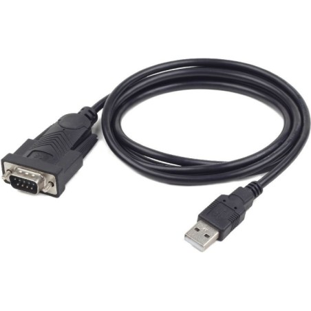 CABLU USB GEMBIRD adaptor, USB 2.0 (T) la Serial DB9M (9-pin)(RS232)(T), 1.5m, negru, "UAS-DB9M-02" (timbru verde 0.08 lei)