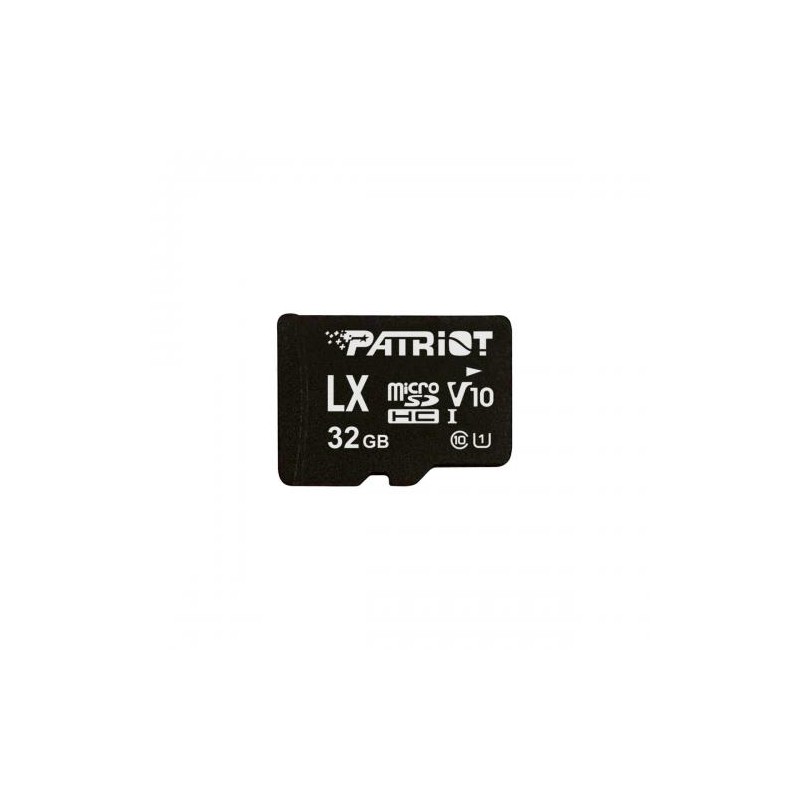 CARD MicroSD PATRIOT, 32 GB, MicroSDHC, clasa 10, standard UHS-I U1, "PSF32GMDC10" (timbru verde 0.03 lei)