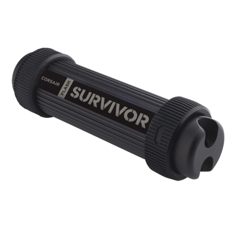 MEMORIE USB CORSAIR 64 GB, USB 3.0, cu capac, carcasa aluminiu, negru, "CMFSS3B-64GB" (timbru verde 0.03 lei)