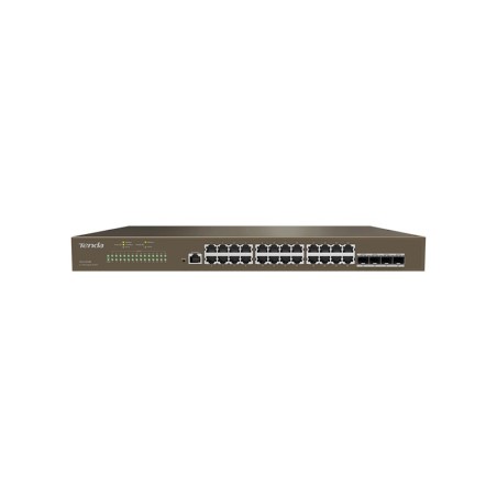 SWITCH Tenda cu management L3 cu 28 porturi (24 x GE, 4 x SFP) carcasa metalica, rackabil "TEG5310P-8-150W" (timbru verde 2 lei)