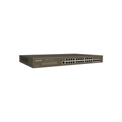 SWITCH Tenda cu management L3 cu 28 porturi (24 x GE, 4 x SFP) carcasa metalica, rackabil "TEG5310P-8-150W" (timbru verde 2 lei)