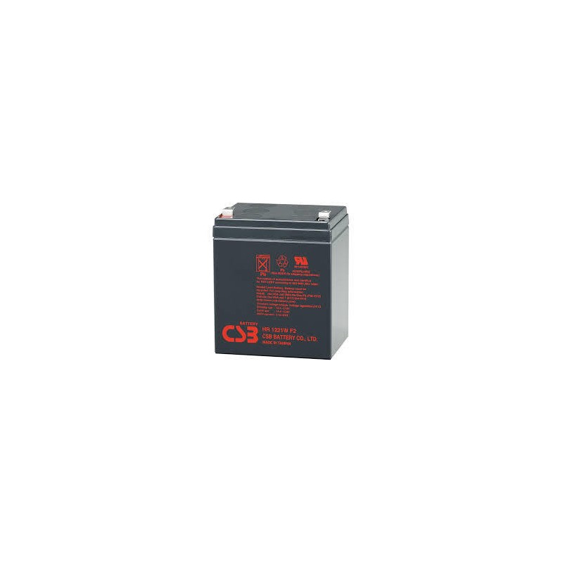 Baterie UPS CSB HR1221WF2, 12V 5Ah, 90 x 70 x 101.7 mm, Borne F2, Durata medie 3-5 ani, VRLA "HR1221WF2" (timbru verde 0.5 lei)
