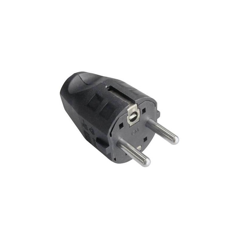 Stecker Schuko Bachmann 910.100, Demontabil, Pentru cordoane de la 3x0.75mm pana la 3x1.5mm, Negru "910.100"