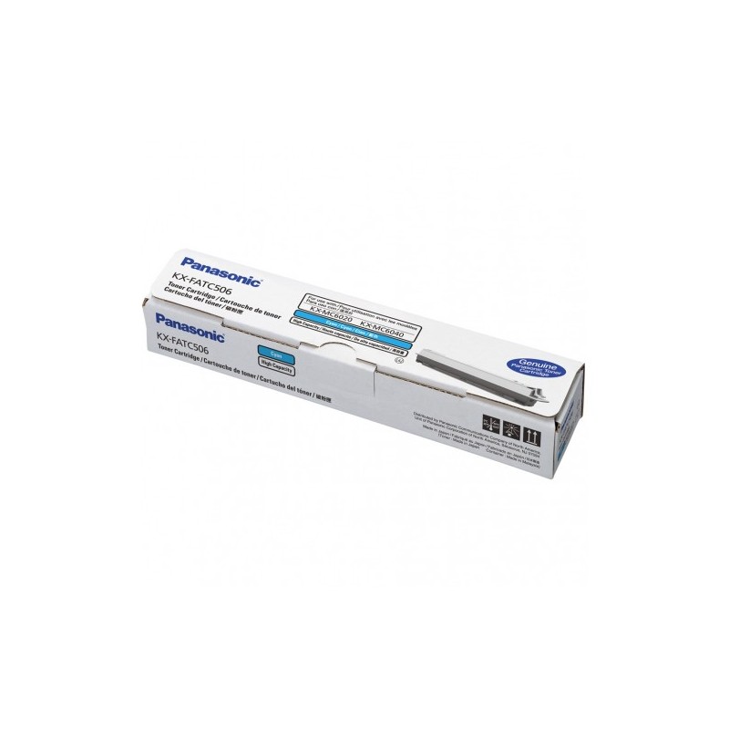 Toner Original Panasonic Cyan, KX-FATC506E, pentru KX-MC6020, 4K, (timbru verde 1.2 lei) , "KX-FATC506E"
