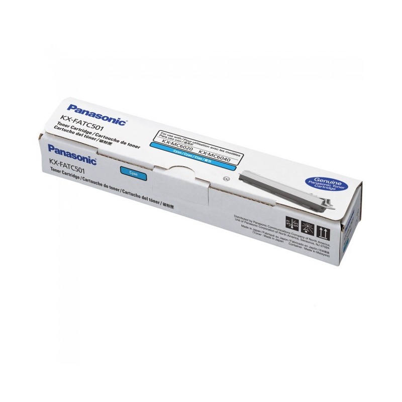 Toner Original Panasonic Cyan, KX-FATC501E, pentru KX-MC6020, 2K, (timbru verde 1.2 lei) , "KX-FATC501E"