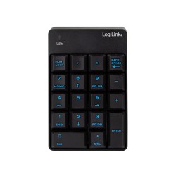 TASTATURA numerica  Logilink, wireless, 18 taste, negru, "ID0120" (timbru verde 0.8 lei)