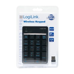 TASTATURA numerica  Logilink, wireless, 18 taste, negru, "ID0120" (timbru verde 0.8 lei)