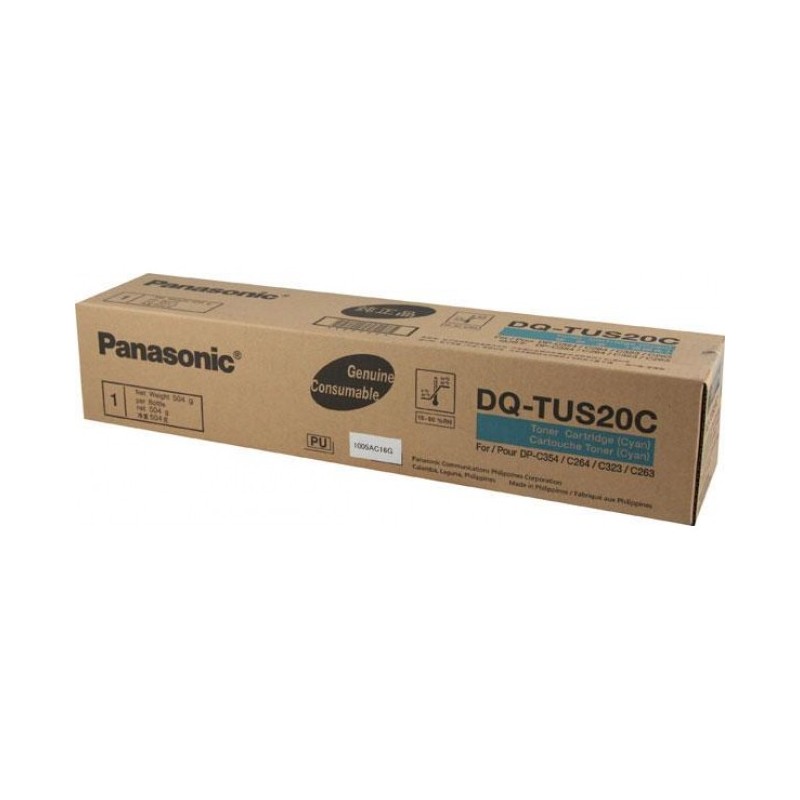 Toner Original Panasonic Cyan, DQ-TUS20C-PB, pentru DP-C354|264, 20K, (timbru verde 1.2 lei) , "DQ-TUS20C-PB"
