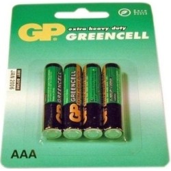 BATERIE GP BATTERIES AAA (R3), 1.5V, nealcalina, 4 buc., "GP24G-BL4" (timbru verde 0.32 lei)
