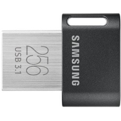 MEMORIE USB SAMSUNG 256 GB, USB 3.1, profil mic, carcasa metalica, negru, "MUF-256AB/APC" (timbru verde 0.03 lei)