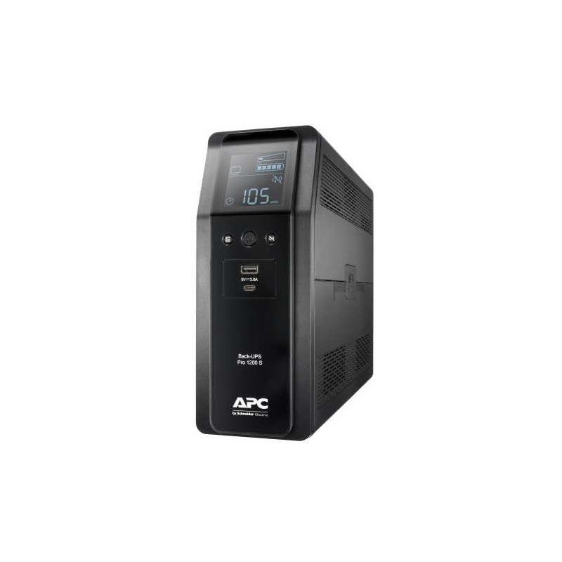 UPS APC " BACK", Line int., Tower, 720 W, AVR, IEC x 8, display LCD, back-up 11 - 20 min. "BR1200SI" (timbru verde 11 lei)