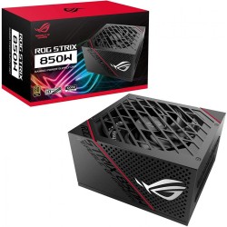 SURSA ASUS, 850 W, "ROG STRIX 850" modulara, ATX 12V, fan 135 mm x 1, 80 Plus Gold, MB 20+4 pin x 1, CPU 4+4 pin x 2, PCI-E 6+2 