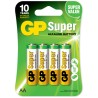 Baterie GP Batteries, Super Alcalina AA (LR6) 1.5V alcalina, blister 4 buc. "GP15A-2UE4" "GPPCA15AS015" (timbru verde 0.32 lei)