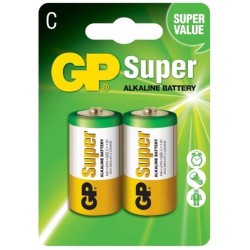 Baterie GP Batteries, Super Alcalina C (LR14) 1.5V alcalina, blister 2 buc. "GP14A-2UE2" "GPPCA14AS003" - 16370 (timbru verde 0.