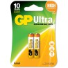 Baterie GP Batteries, Ultra Alcalina AAA (LR03) 1.5V alcalina, blister 2 buc. "GP24AU-2UE2" "GPPCA24AU015" (timbru verde 0.16 le