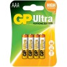 Baterie GP Batteries, Ultra Alcalina AAA (LR03) 1.5V alcalina, blister 4 buc. "GP24AU-2UE4" "GPPCA24AU016" (timbru verde 0.32 le