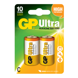 Baterie GP Batteries, Ultra Alcalina C (LR14) 1.5V alcalina, blister 2 buc. "GP14AU-2UE2" "GPPCA14AU005" (timbru verde 0.20 lei)