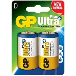 Baterie GP Batteries, Ultra+ Alcalina D (LR20) 1.5V alcalina, blister 2 buc. "GP13AUP-2UE2" "GPPCA13UP011" (timbru verde 0.16 le