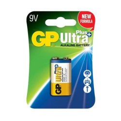 Baterie GP Batteries, Ultra+ Alcalina (6LF22) 9V alcalina, blister 1 buc. "GP1604AUP-5UE1" "GPPVA9VUP009" (timbru verde 0.08 lei