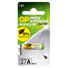 Baterie GP Batteries, Super Alcalina (27A) 12V alcalina, blister 1 buc. "GP27AF-2C1" "GPPBA27AF000" - 29820 (timbru verde 0.08 l