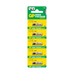 Baterie GP Batteries, Super Alcalina (27A) 12V alcalina, blister 5 buc. "GP27AF-2C5" "GPPBA27AF002" (timbru verde 0.4 lei)