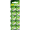 Baterie GP Batteries, butoni (AG4/LR66) 1.5V alcalina, blister 10 buc. "GP177F-2C10" "GPPBA177F004" (timbru verde 0.1 lei)
