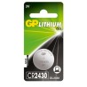 Baterie GP Batteries, butoni (CR2025) 3V lithium, blister 1 buc. "GPCR2025-2CPU1" "GPPBL2025152" (timbru verde 0.01  lei)
