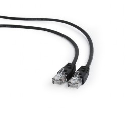 PATCH CORD UTP GEMBIRD Cat5e, cupru-aluminiu, 0.25 m, negru, AWG26, "PP12-0.25M/BK" (timbru verde 0.08 lei)